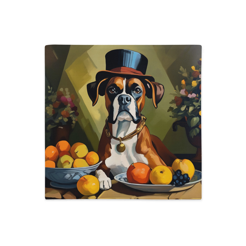 PugMug Custom Boxer Dog Premium Pillow Case