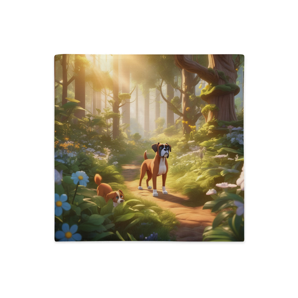 PugMug Custom Boxer Dog Premium Pillow Case