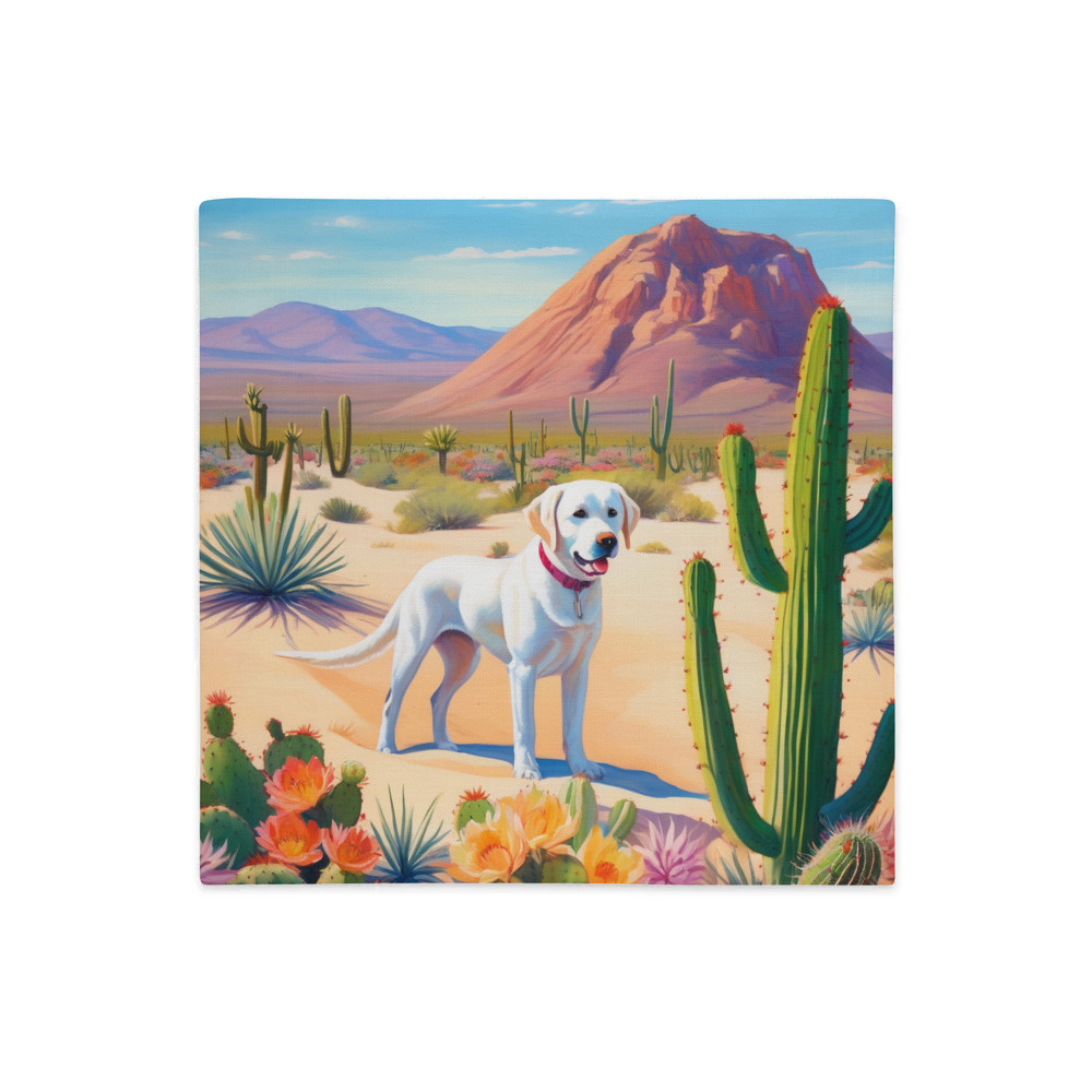 PugMug Custom White Labrador Retriever Premium Pillow Case