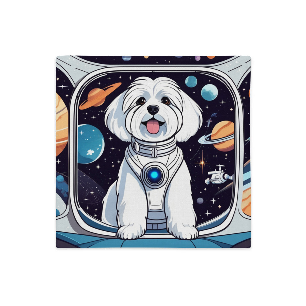 PugMug Custom White Havanese Dog Premium Pillow Case