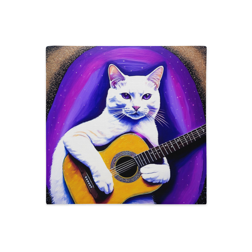 PugMug Custom White Companion Cat Premium Pillow Case