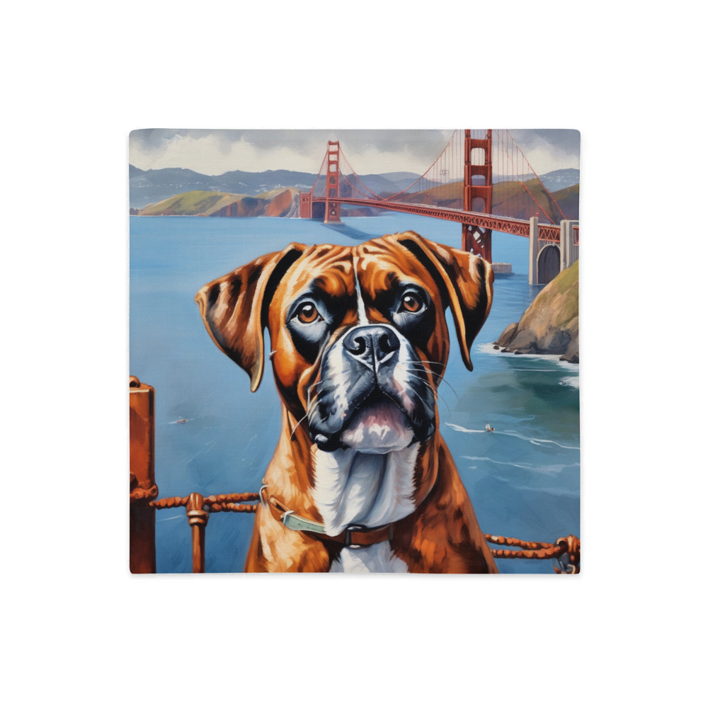 PugMug Custom Boxer Dog Premium Pillow Case