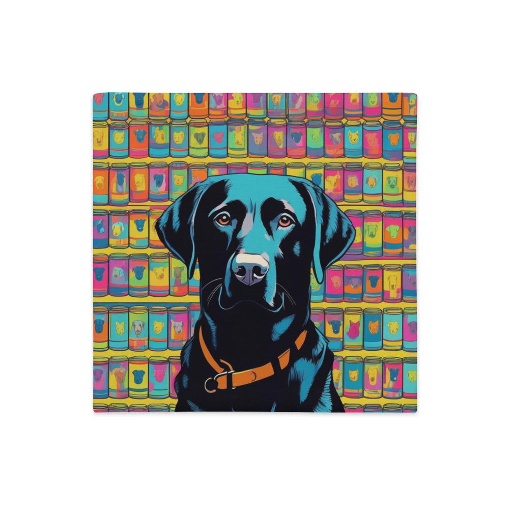 PugMug Custom Black Labrador Retriever Premium Pillow Case