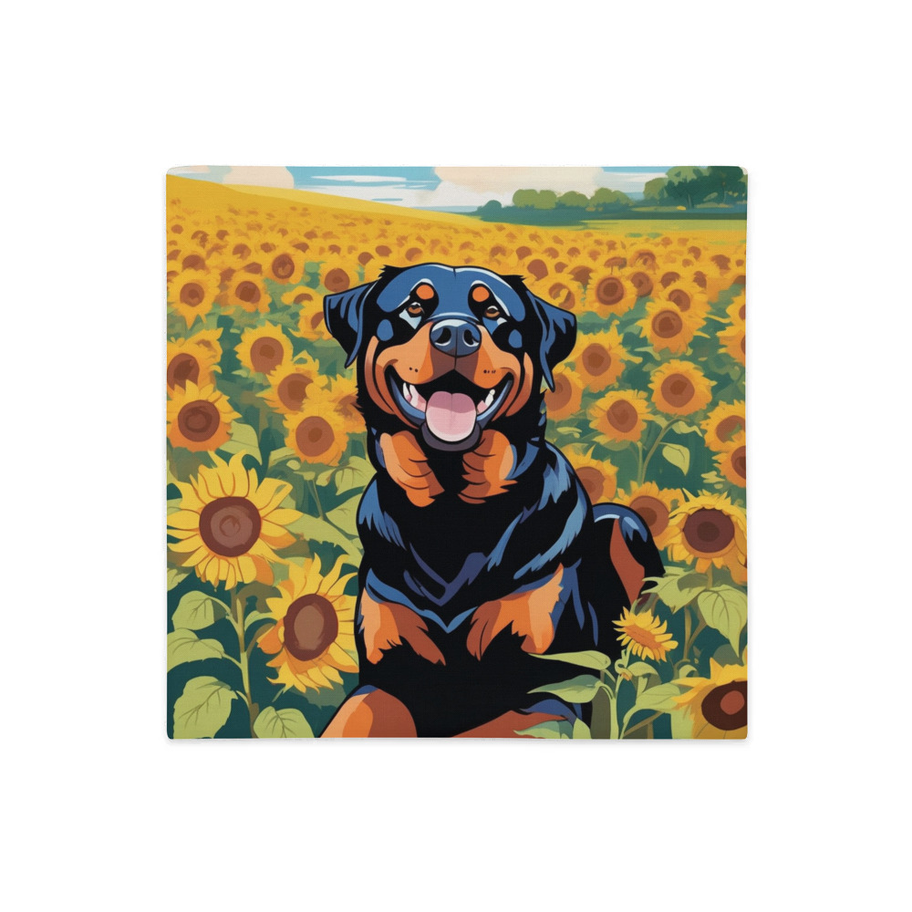 PugMug Custom Rottweiler Premium Pillow Case