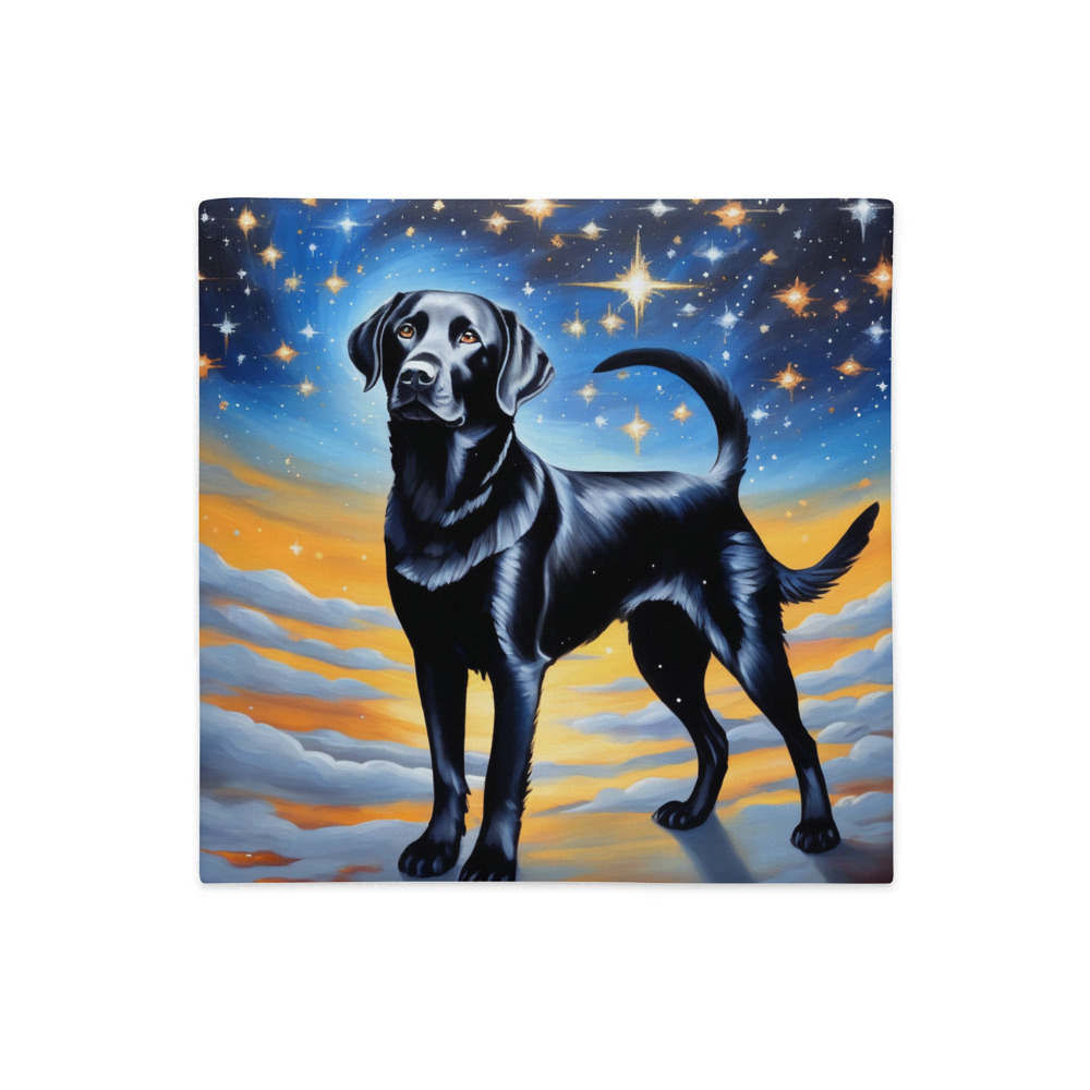 PugMug Custom Black Labrador Retriever Premium Pillow Case