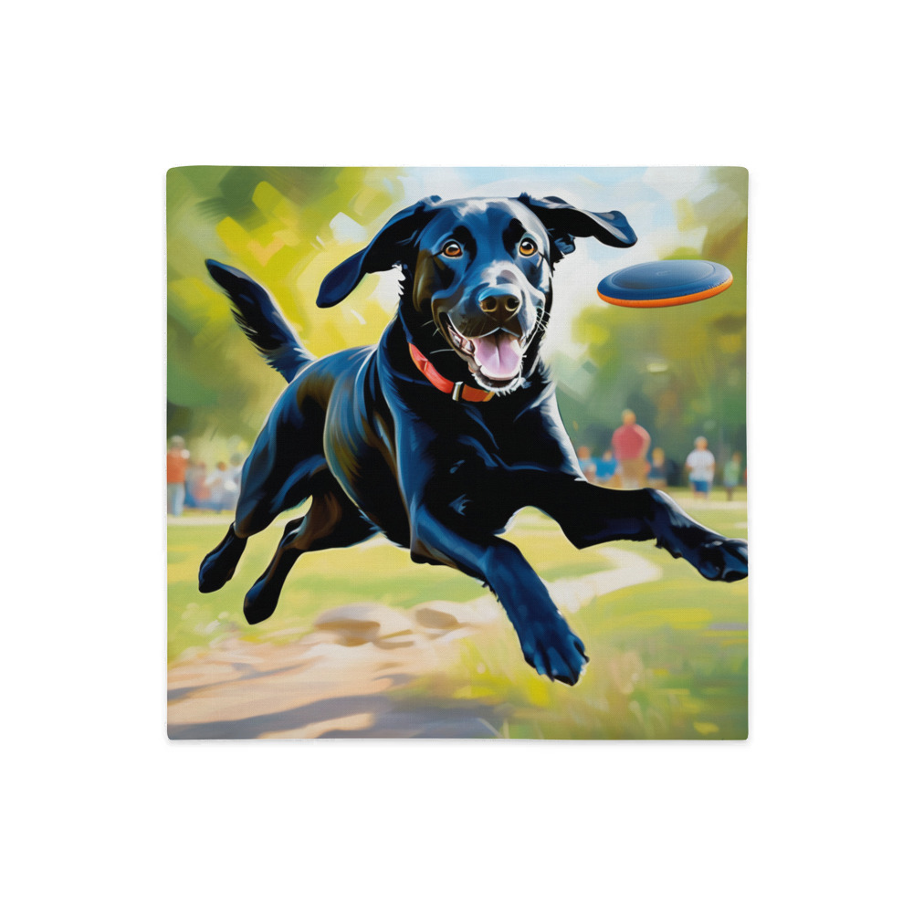 PugMug Custom Black Labrador Retriever Premium Pillow Case