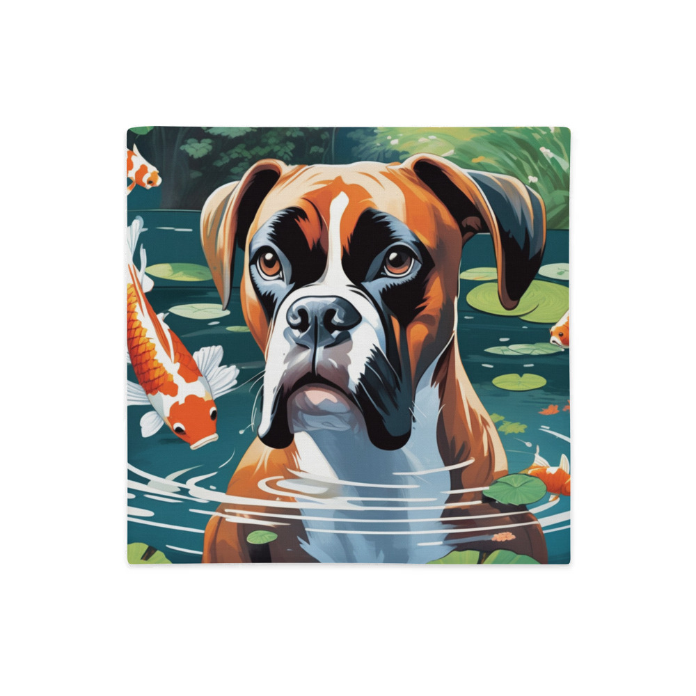 PugMug Custom Boxer Dog Premium Pillow Case