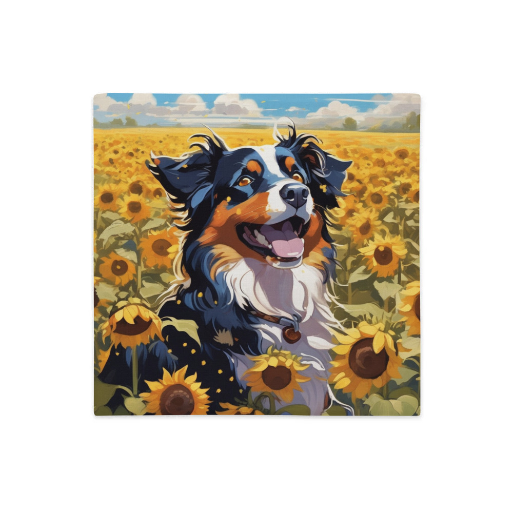 PugMug Custom Miniature American Shepherd Premium Pillow Case