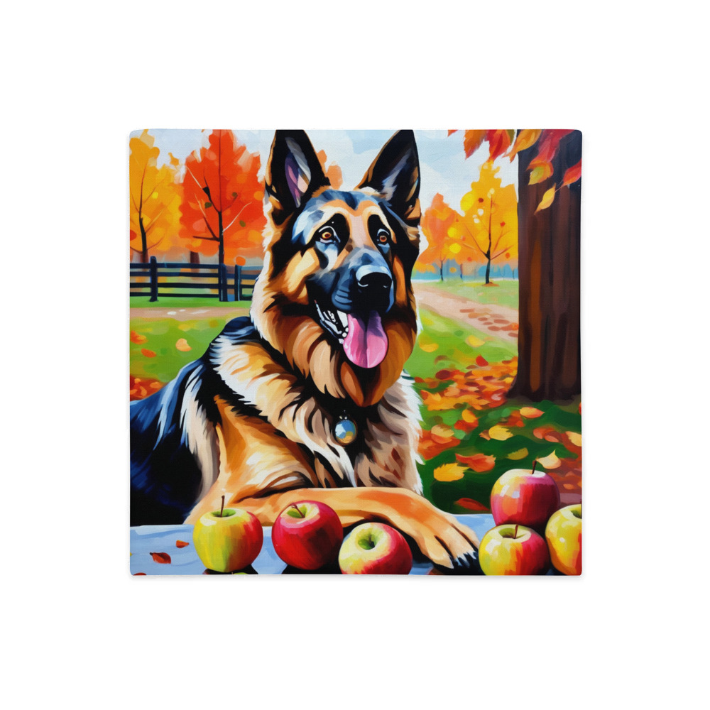 PugMug Custom German Shepherd Dog Premium Pillow Case