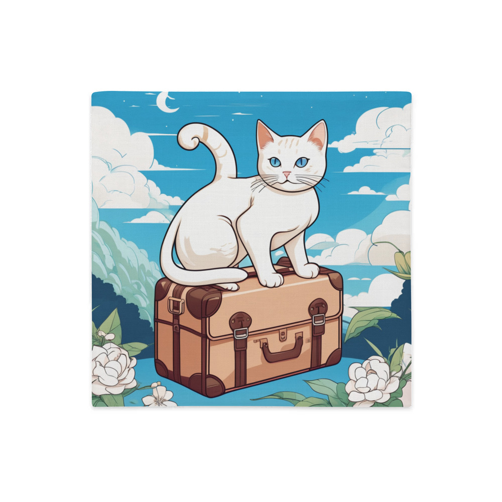 PugMug Custom White Exotic Cat Premium Pillow Case