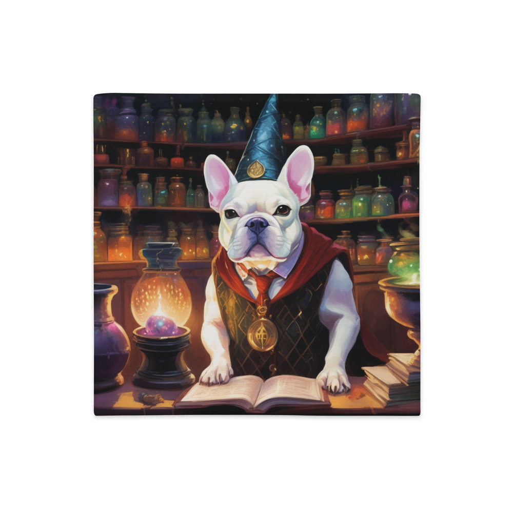 PugMug Custom White French Bulldog Premium Pillow Case