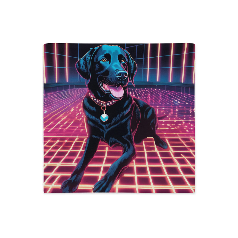 PugMug Custom Black Labrador Retriever Premium Pillow Case