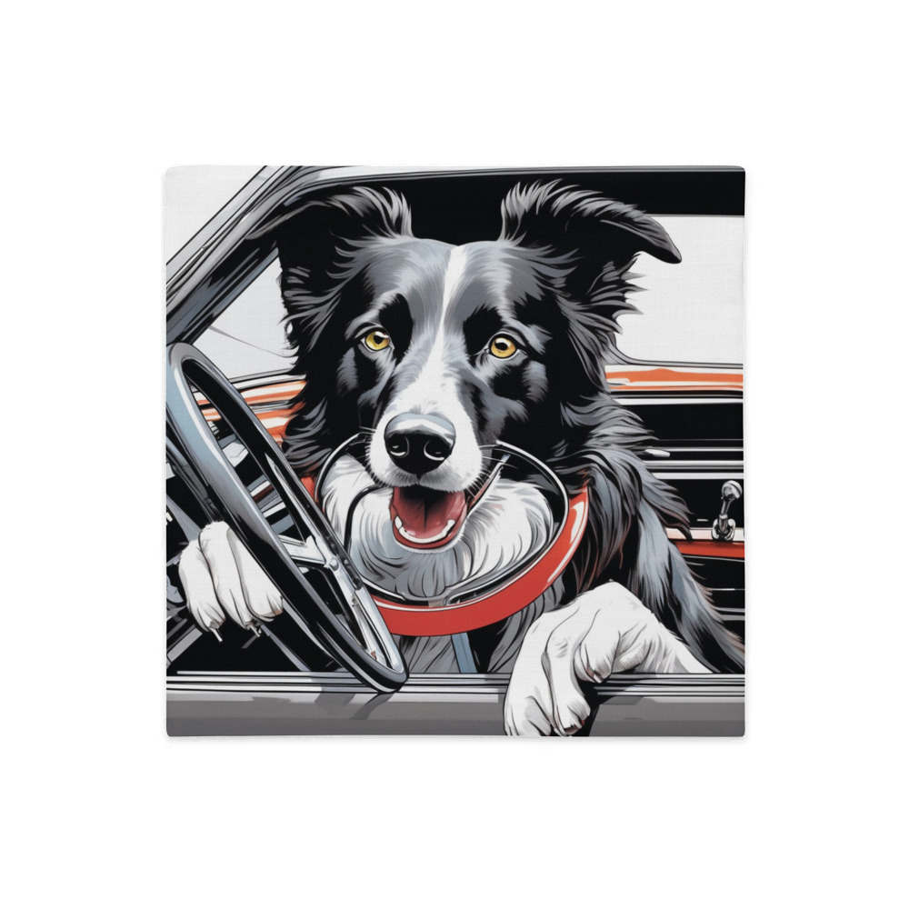 PugMug Custom Border Collie Premium Pillow Case