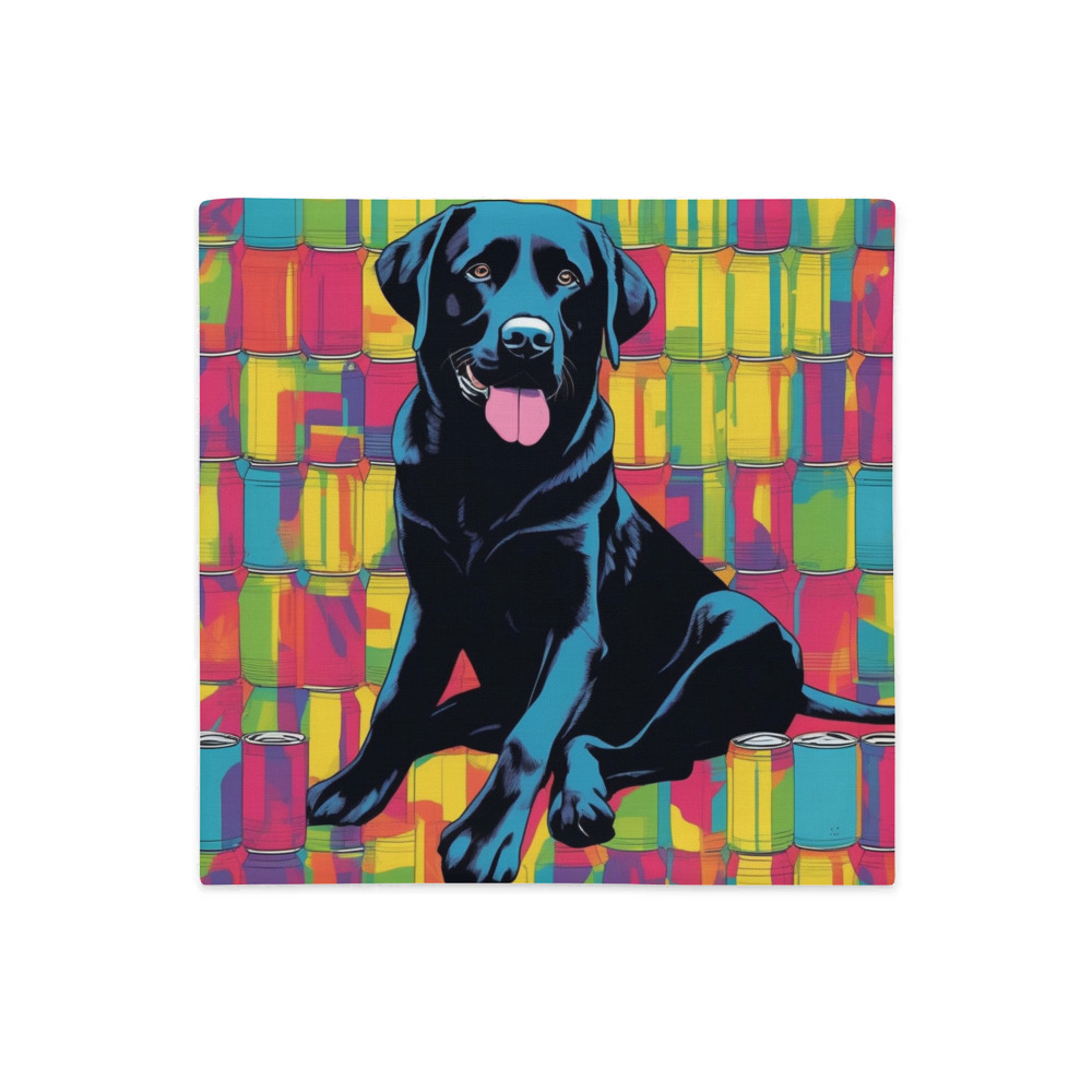 PugMug Custom Black Labrador Retriever Premium Pillow Case