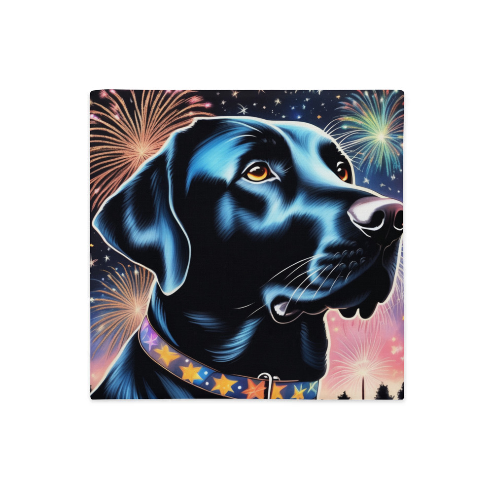 PugMug Custom Black Labrador Retriever Premium Pillow Case