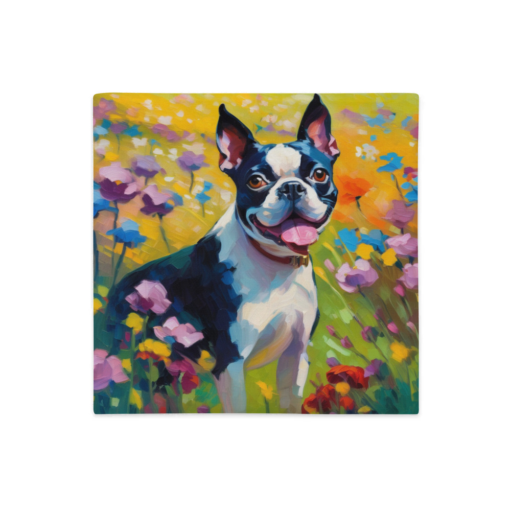 PugMug Custom Boston Terrier Premium Pillow Case
