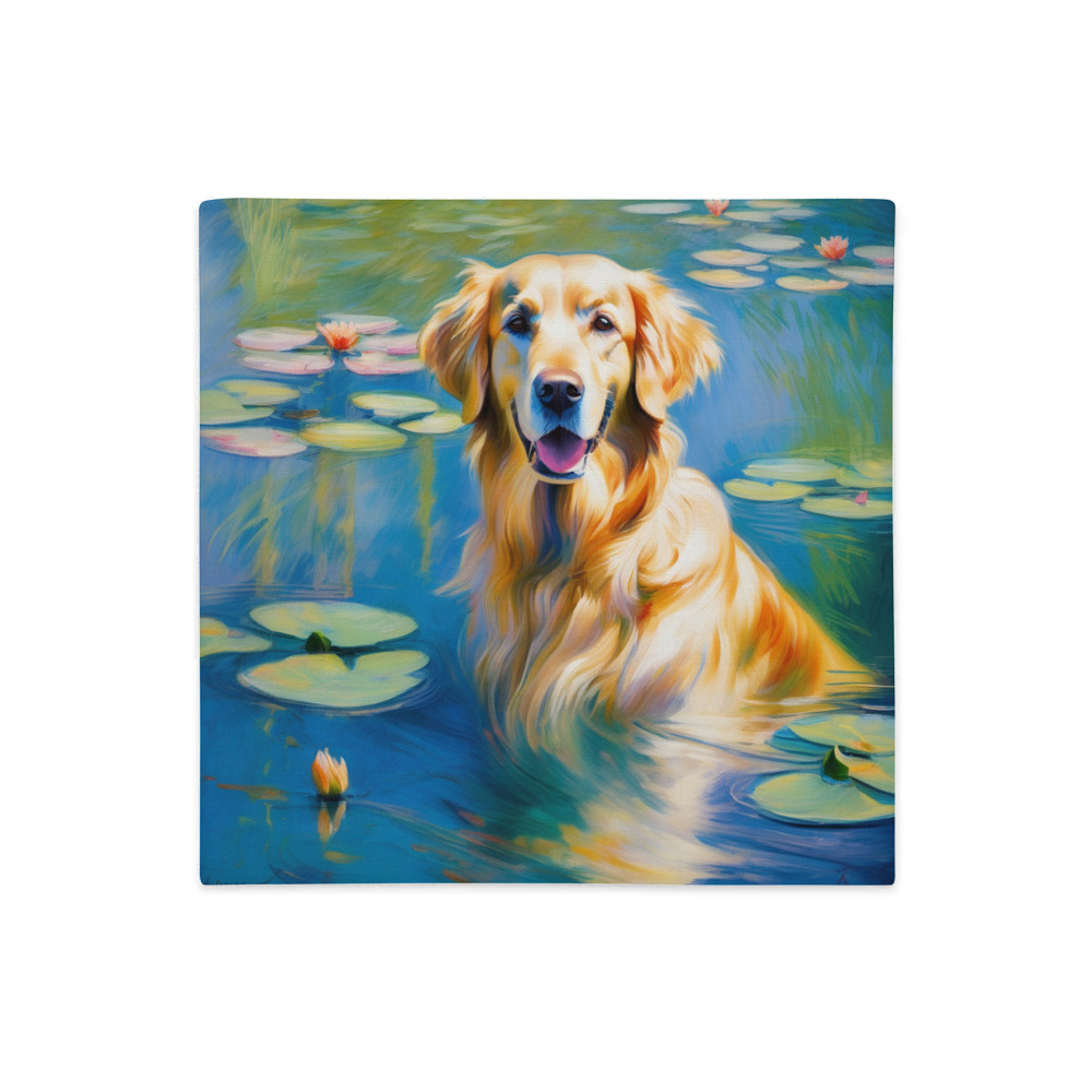 PugMug Custom Golden Retriever Premium Pillow Case