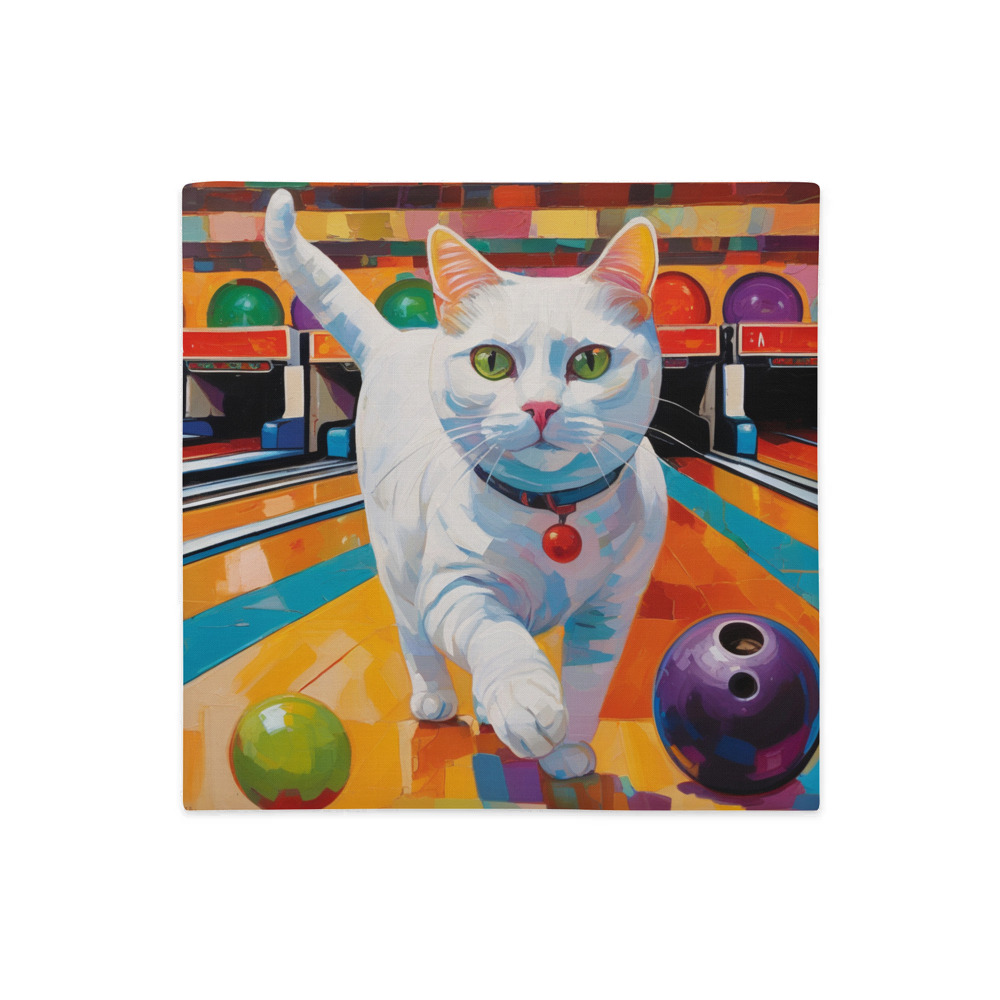 PugMug Custom White Companion Cat Premium Pillow Case