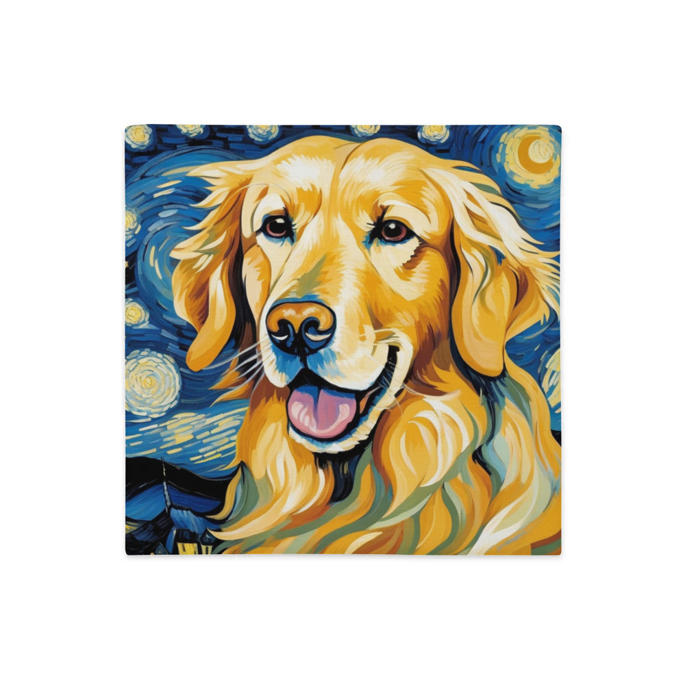PugMug Custom Golden Retriever Premium Pillow Case