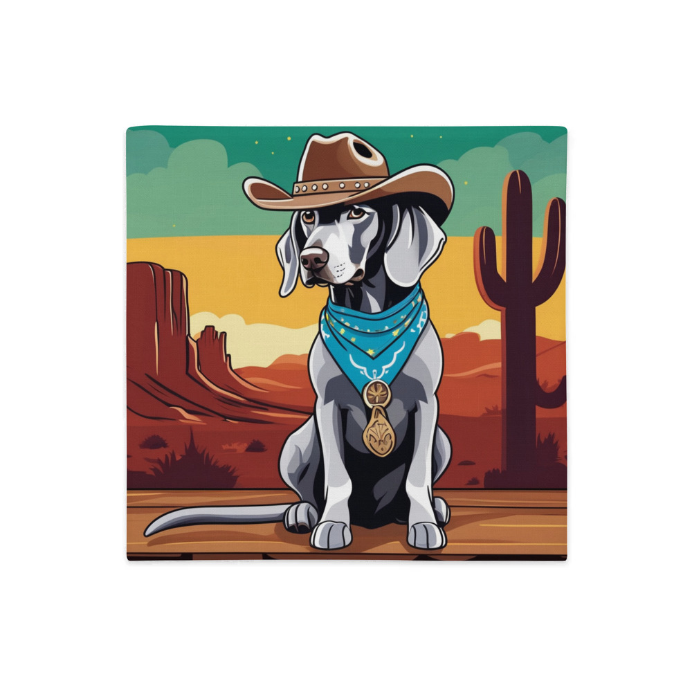 PugMug Custom Weimaraner Premium Pillow Case