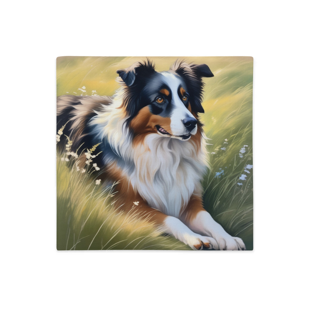 PugMug Custom Miniature American Shepherd Premium Pillow Case