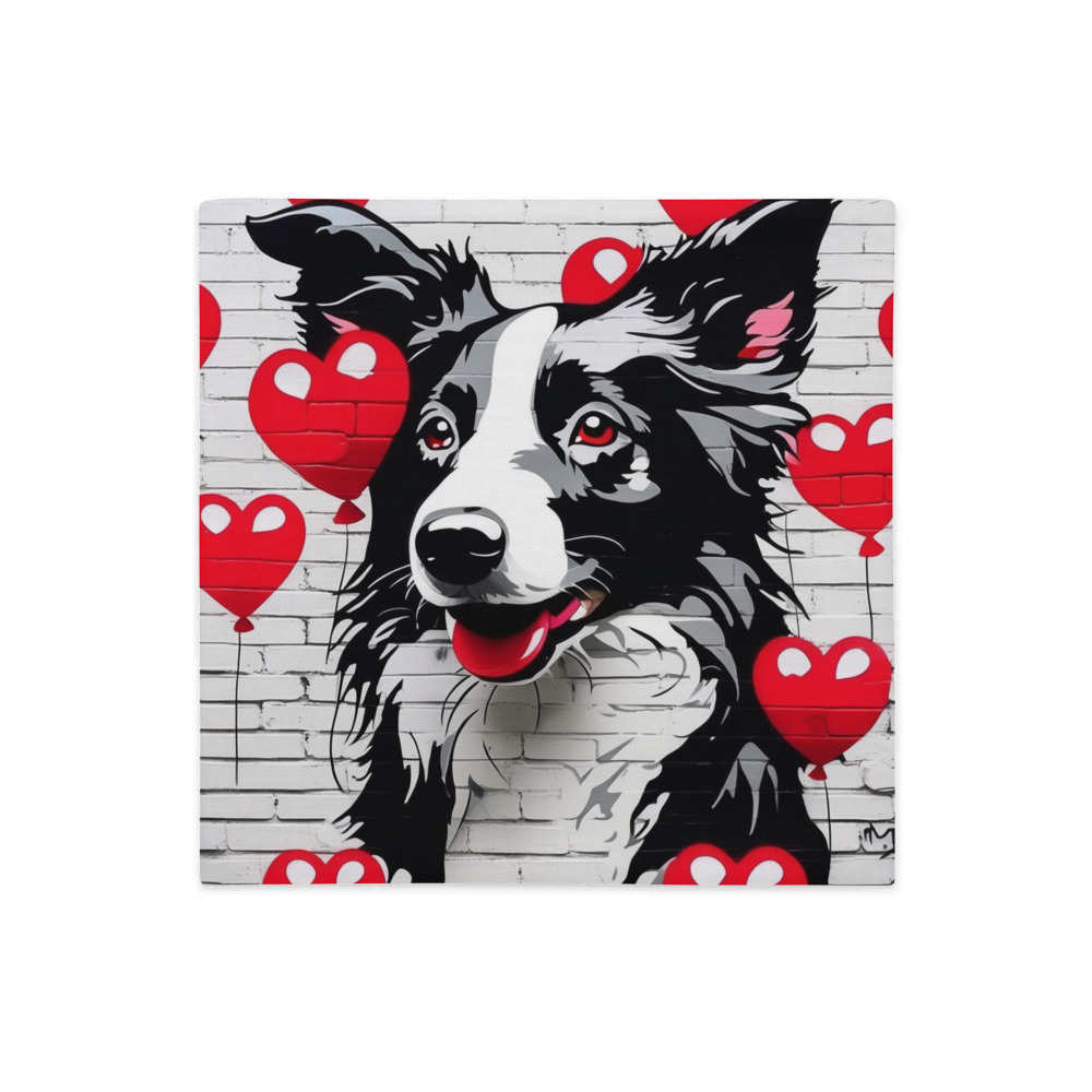 PugMug Custom Border Collie Premium Pillow Case
