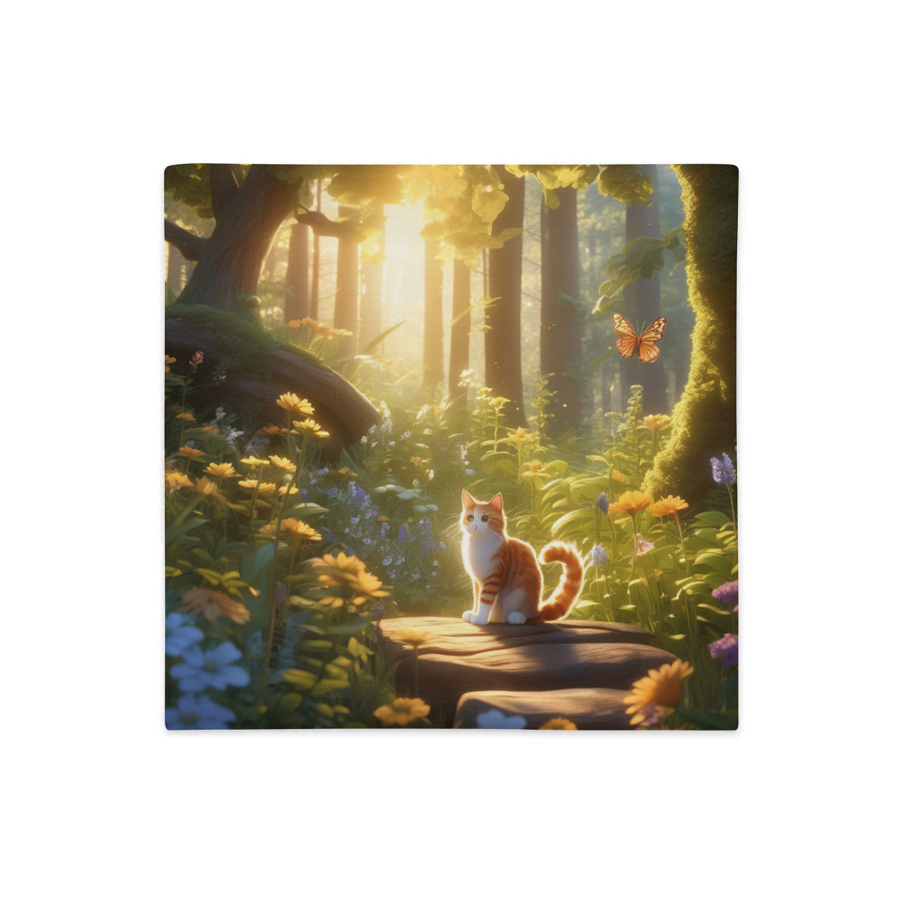 PugMug Custom Tabby Companion Cat Premium Pillow Case