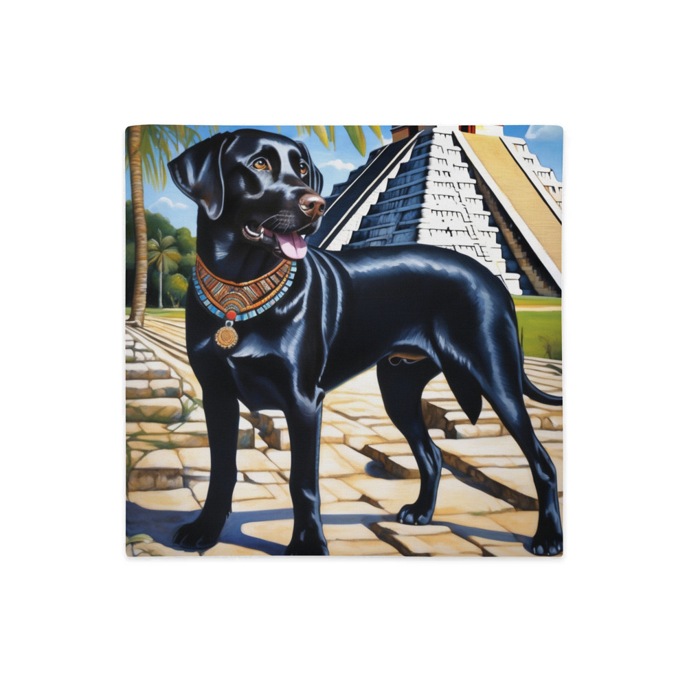 PugMug Custom Black Labrador Retriever Premium Pillow Case