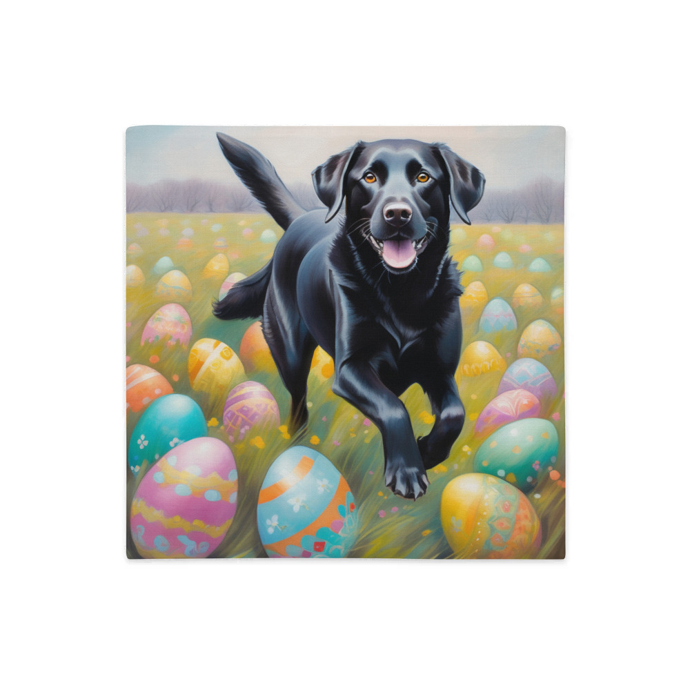 PugMug Custom Black Labrador Retriever Premium Pillow Case