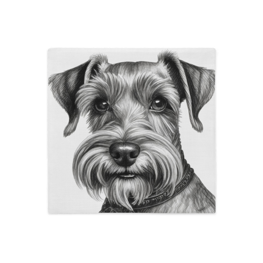 PugMug Custom Miniature Schnauzer Premium Pillow Case