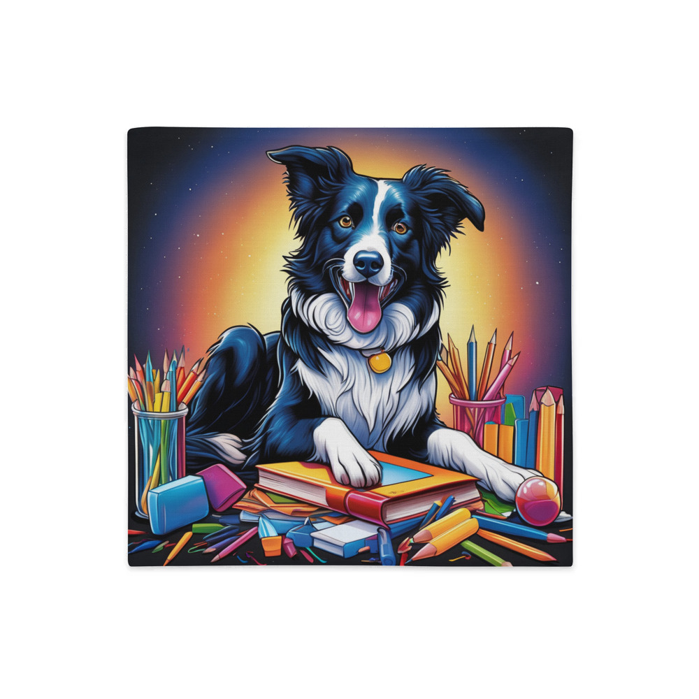 PugMug Custom Border Collie Premium Pillow Case
