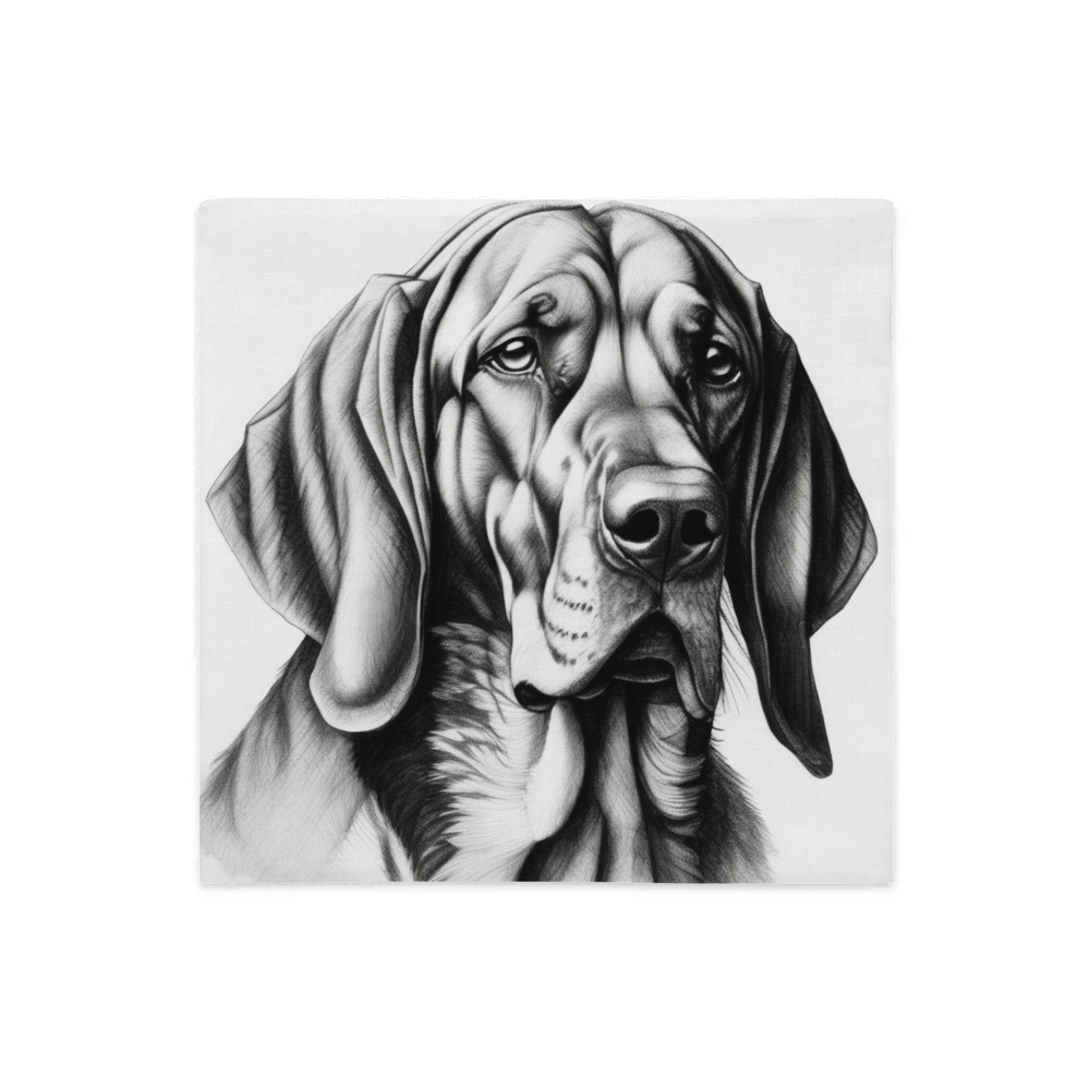 PugMug Custom Bloodhound Premium Pillow Case