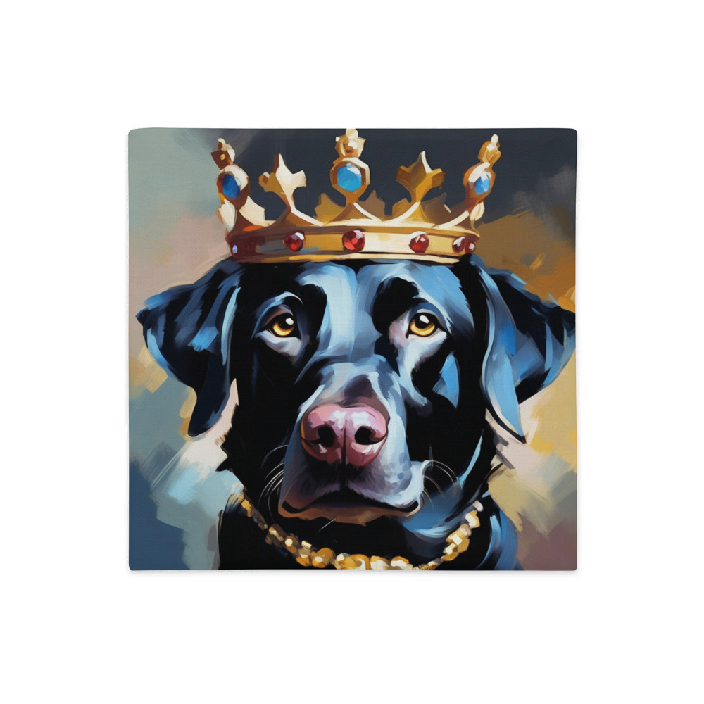 PugMug Custom Black Labrador Retriever Premium Pillow Case