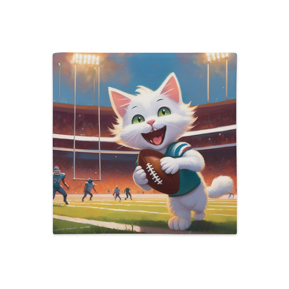 PugMug Custom White Companion Cat Premium Pillow Case