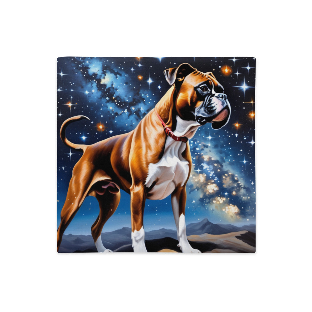 PugMug Custom Boxer Dog Premium Pillow Case