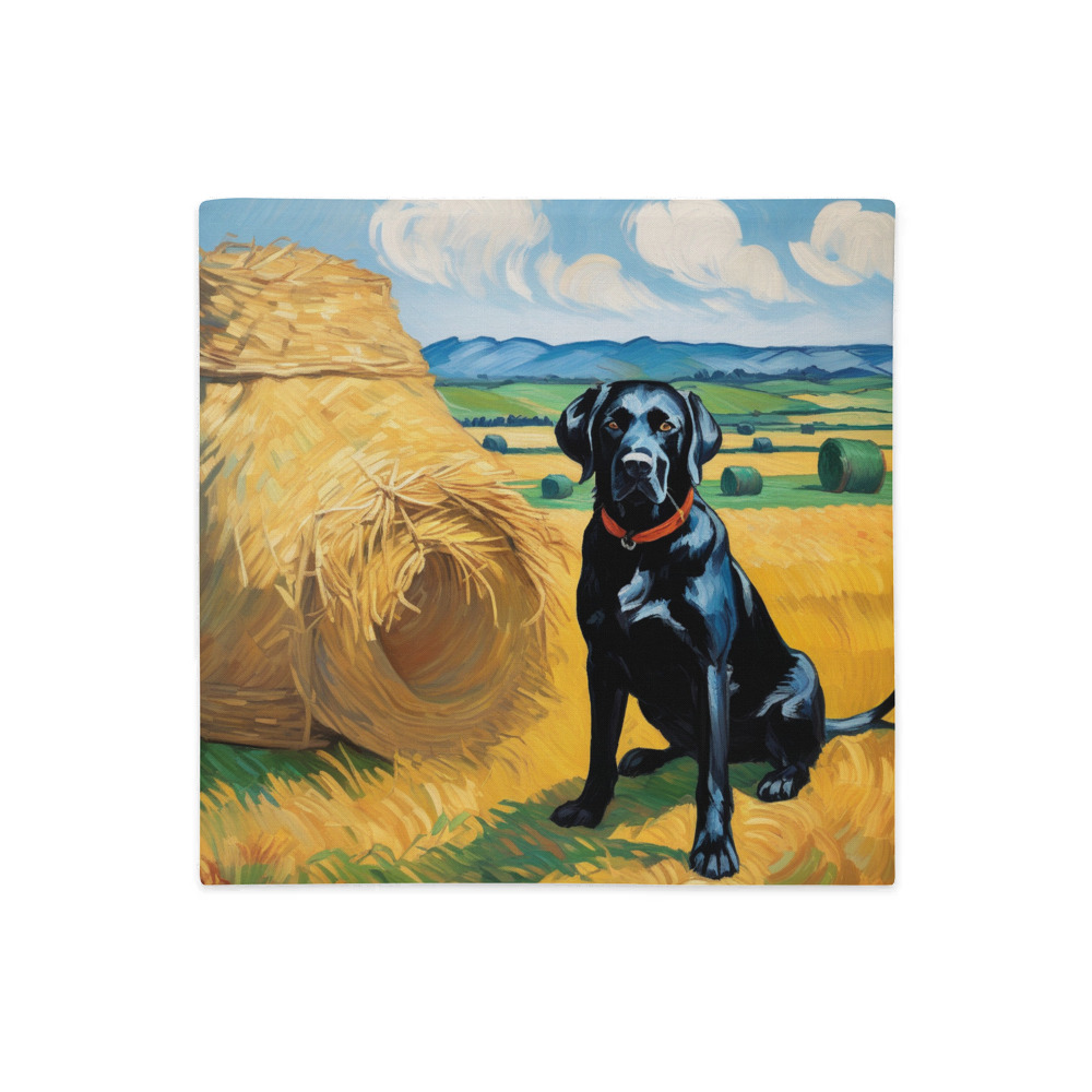 PugMug Custom Black Labrador Retriever Premium Pillow Case