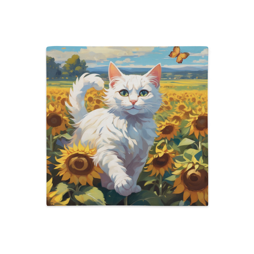 PugMug Custom White Exotic Cat Premium Pillow Case