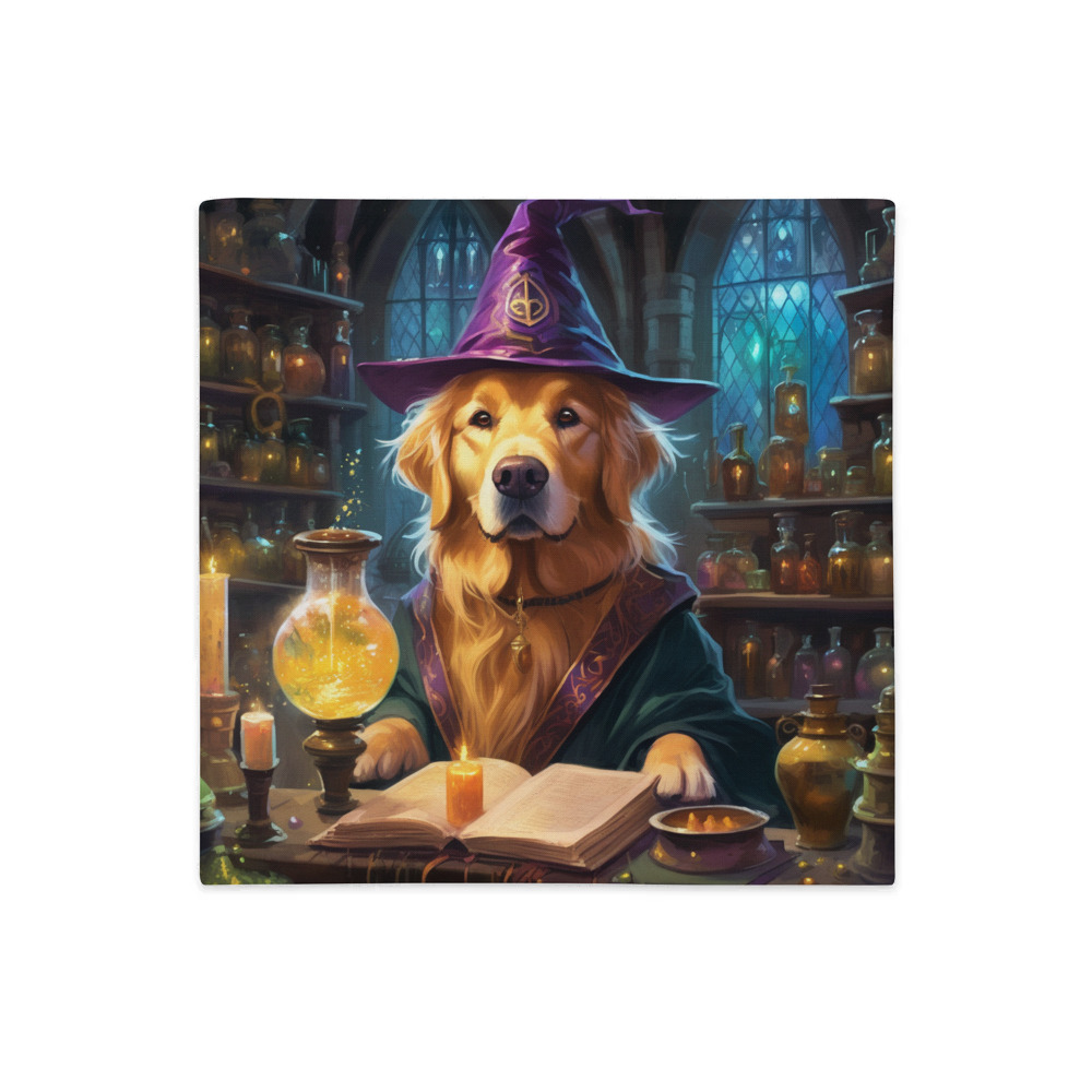 PugMug Custom Golden Retriever Premium Pillow Case