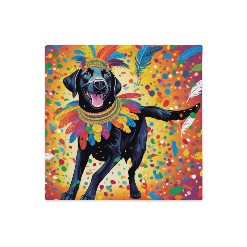 PugMug Custom Black Labrador Retriever Premium Pillow Case