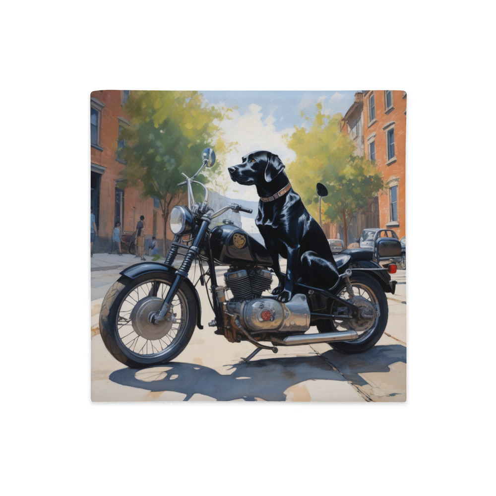 PugMug Custom Black Labrador Retriever Premium Pillow Case