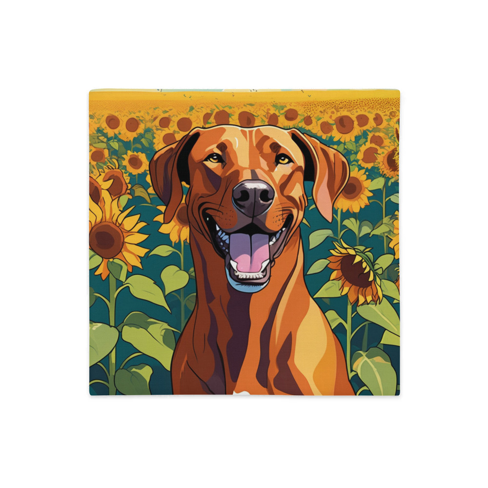 PugMug Custom Rhodesian Ridgeback Premium Pillow Case