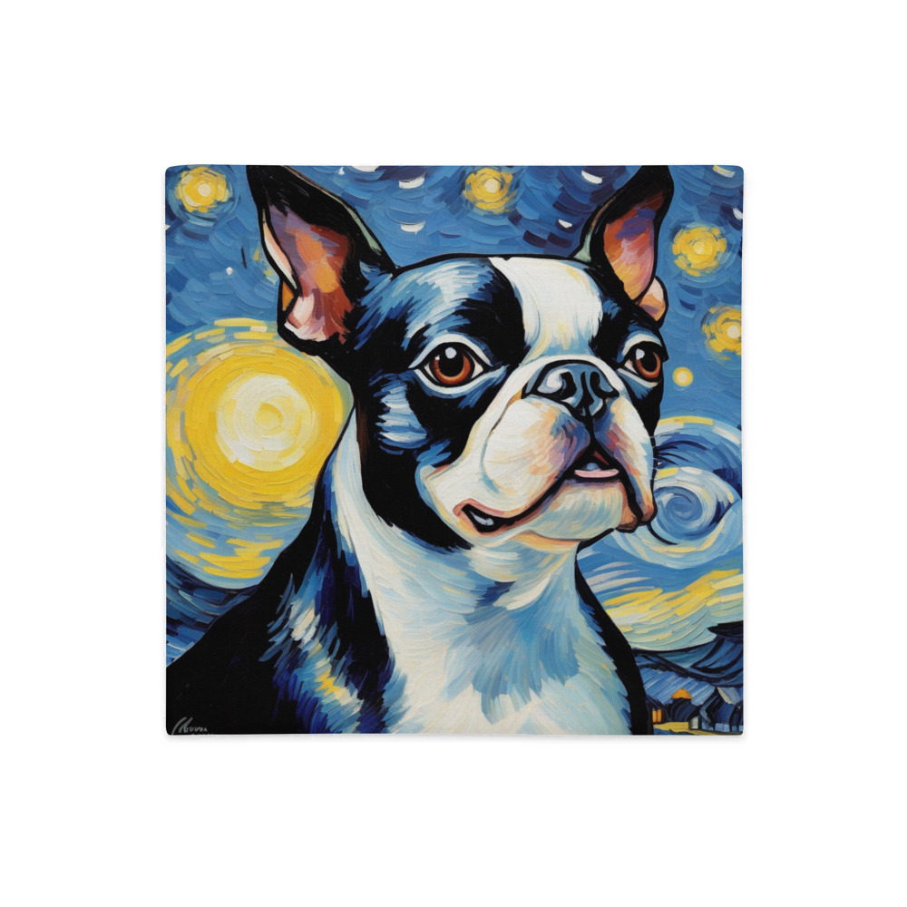 PugMug Custom Boston Terrier Premium Pillow Case