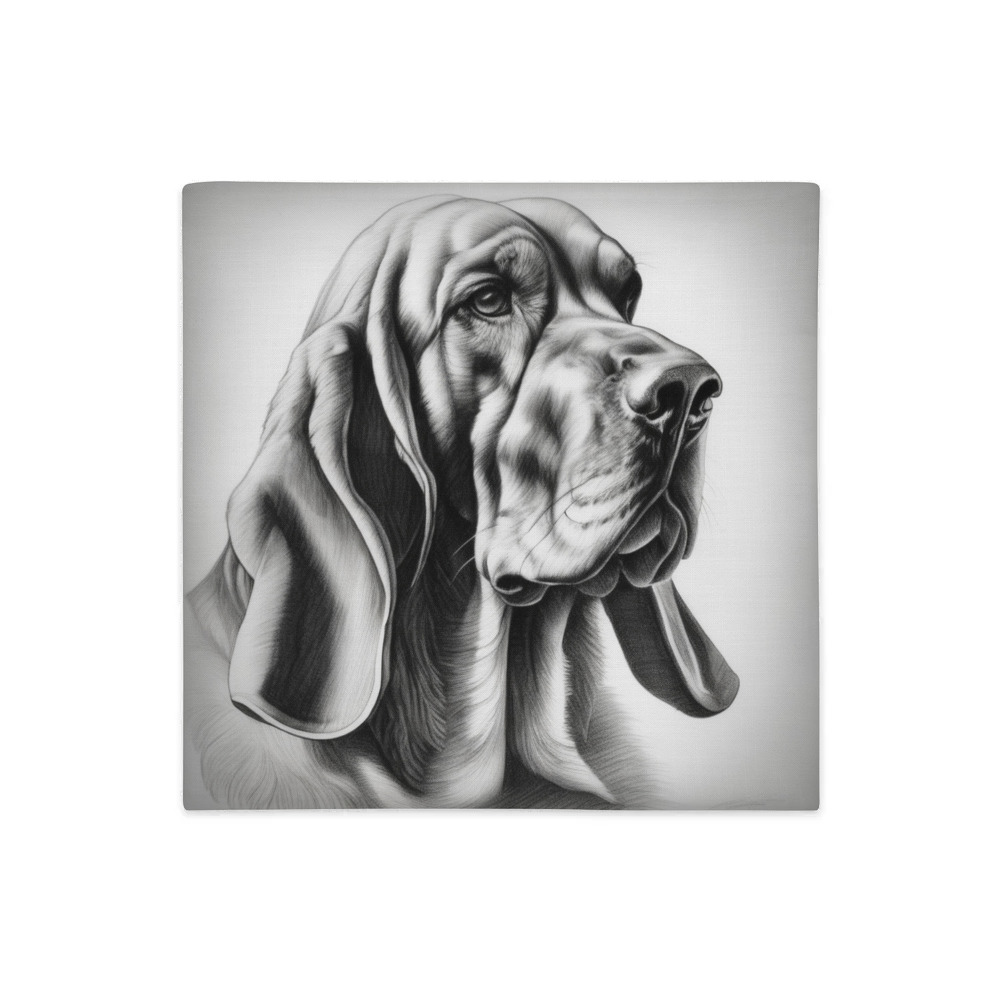 PugMug Custom Bloodhound Premium Pillow Case