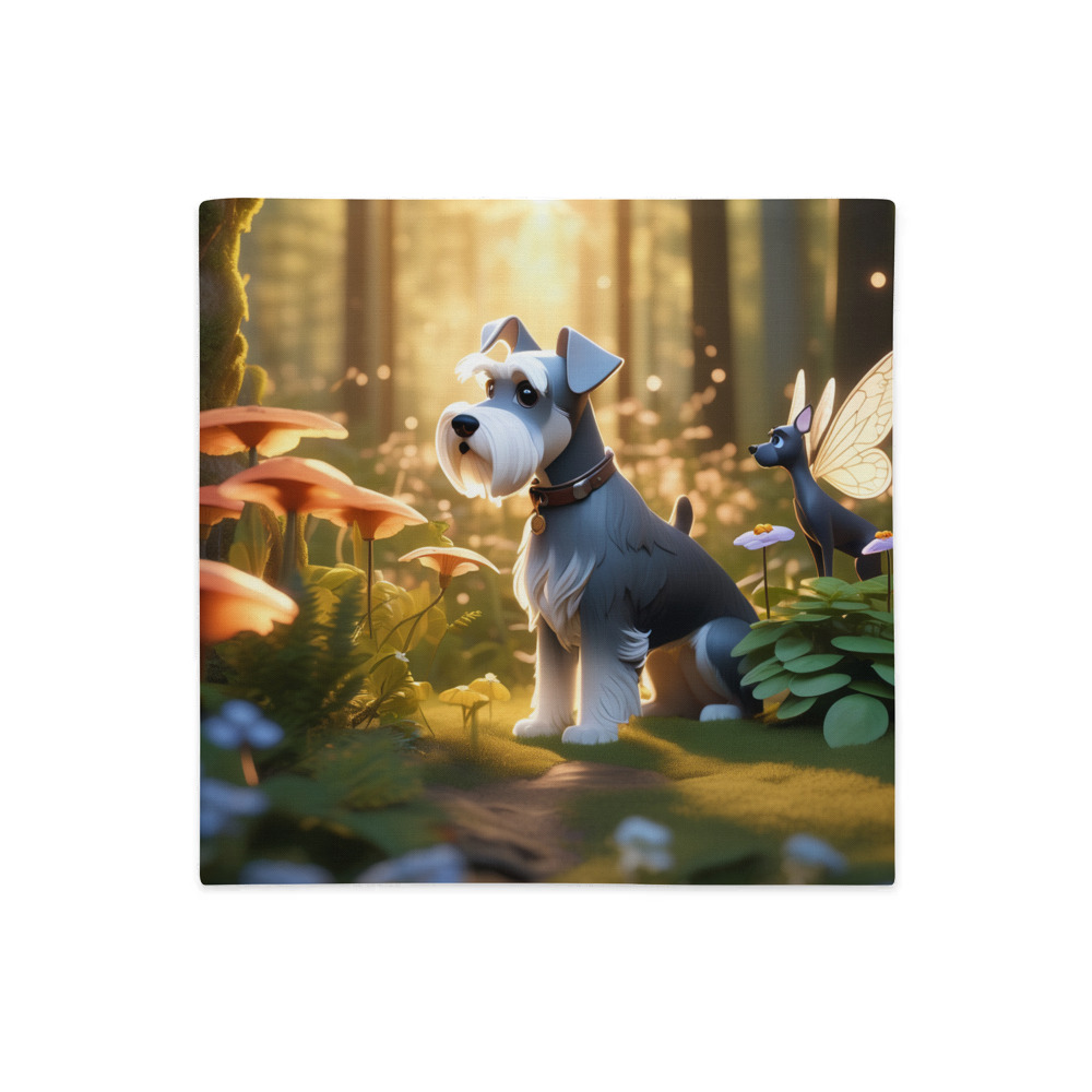 PugMug Custom Miniature Schnauzer Premium Pillow Case