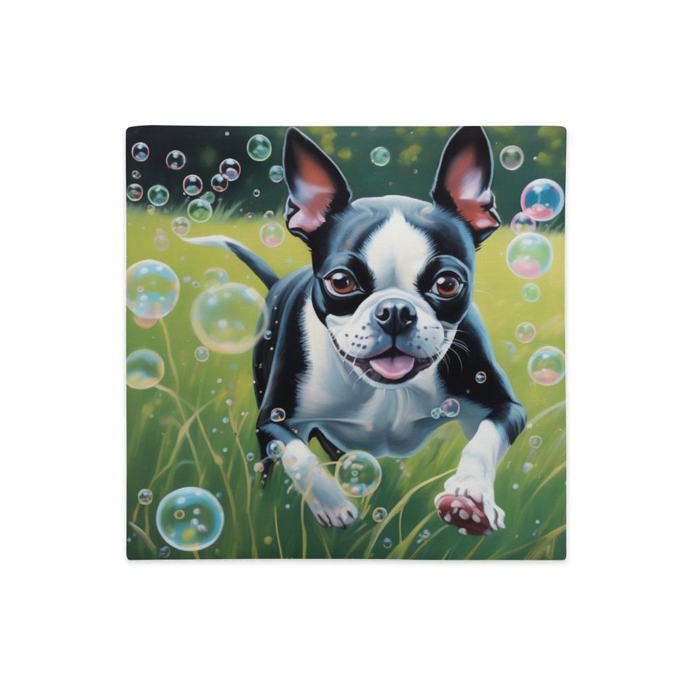 PugMug Custom Boston Terrier Premium Pillow Case