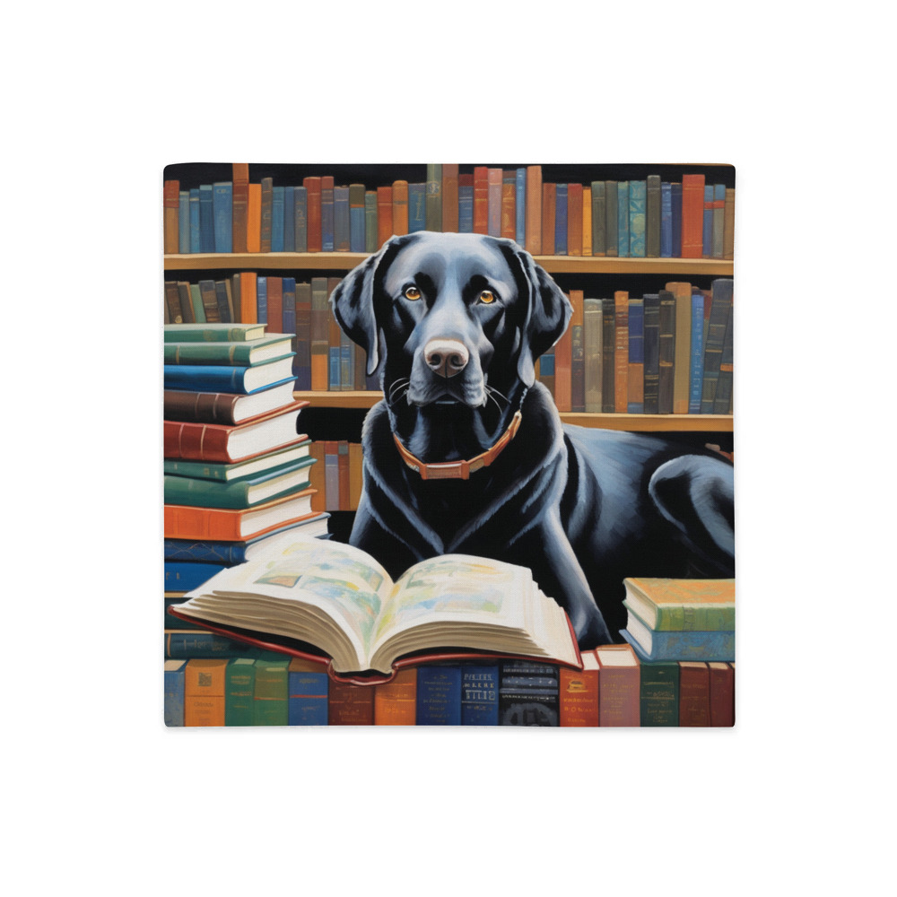 PugMug Custom Black Labrador Retriever Premium Pillow Case