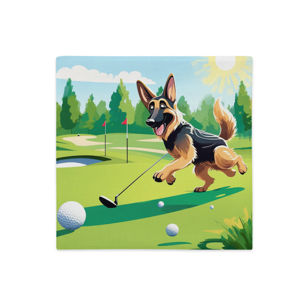 PugMug Custom German Shepherd Dog Premium Pillow Case