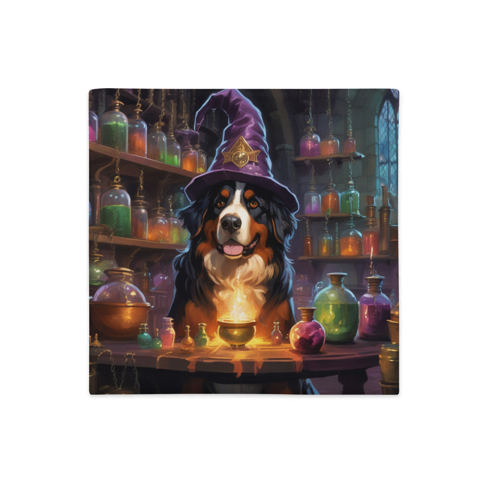 PugMug Custom Bernese Mountain Dog Premium Pillow Case