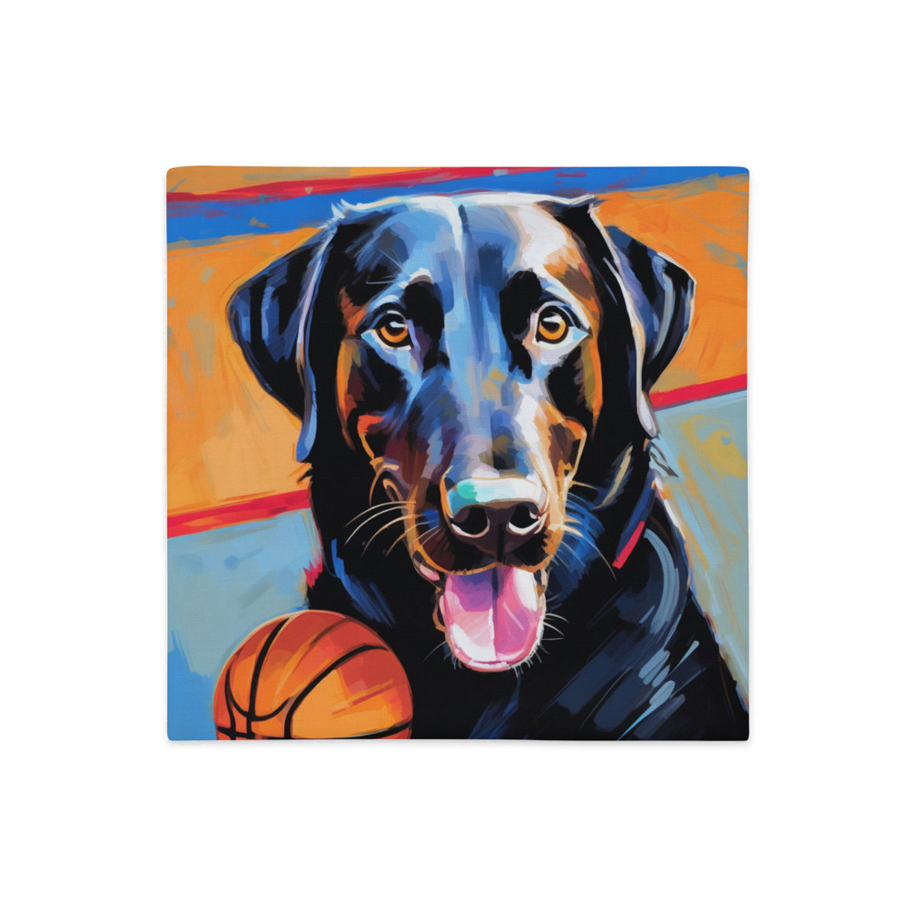 PugMug Custom Black Labrador Retriever Premium Pillow Case