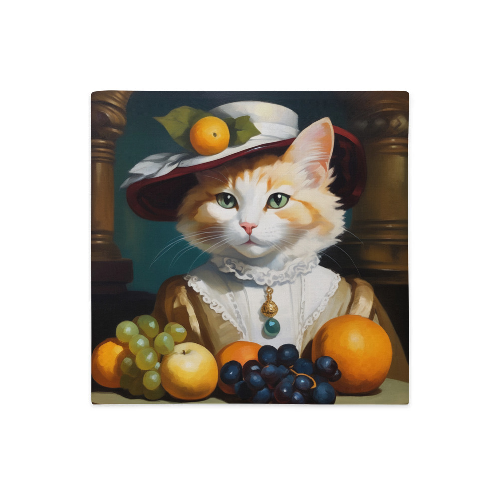 PugMug Custom White Companion Cat Premium Pillow Case